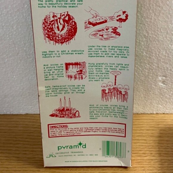 Vintage Icicles Lot of 2 Boxes Pyramid 2000 Strand & Brite Star 1000 Strand New - Picture 5 of 9